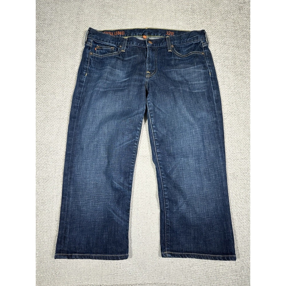 J Crew‎ Jeans Womens 32 Blue Hipslung Capri Y2K